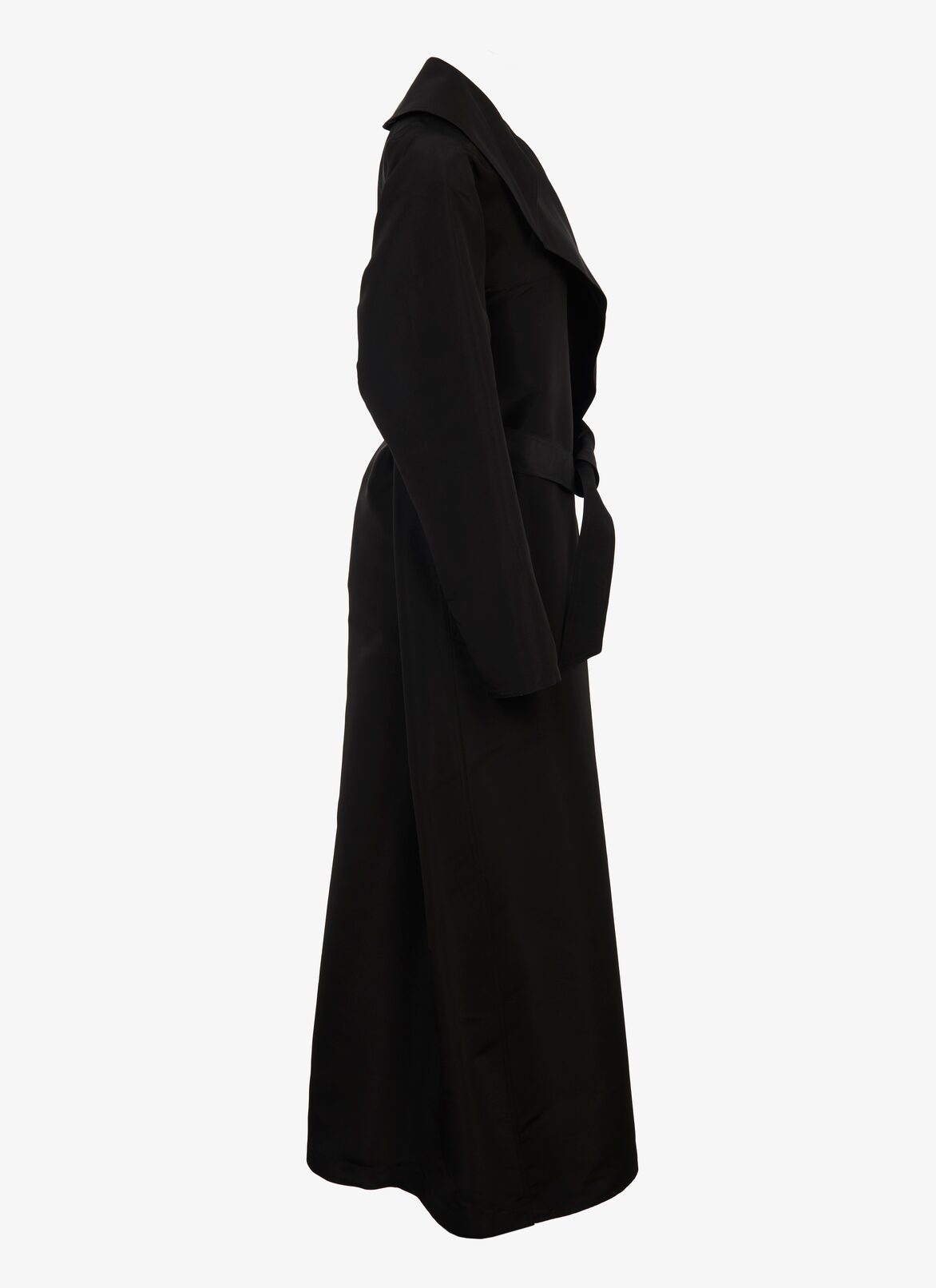 Alaïa Edition 1992 Belted Silk Faille Long Trench
 ALAÏA BLACK ALAÏA EDITION 1992 BELTED SILK FAILLE LONG TRENCH